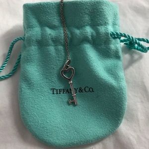 Tiffany Heart Key Pendant